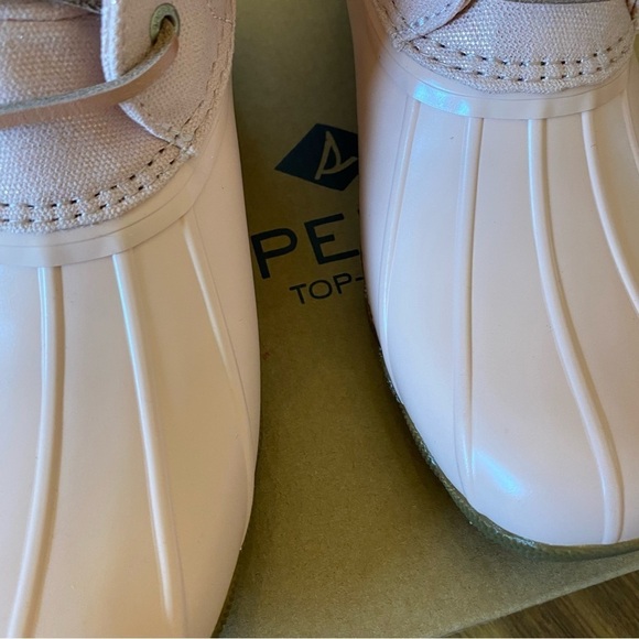 Sperry Pink Sparkle Saltwater Duck Boot - Picture 5 of 8